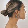 SHINE by Sterling Forever 1.75" Resin Flat Hoop Earrings - 2 of 4