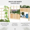 47'' Wooden Raised Garden Bed with Trellis, Coutryside Style Elevated Planter Box Stand with Open Storage Shelf, Spacious Planting Area for Vegetables - 4 of 4