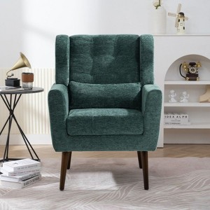 NicBex Accent Chairwith Pillow and Wood Legs,Modern Arm Chair,Padded Lounge Chair for Living Room - 1 of 4