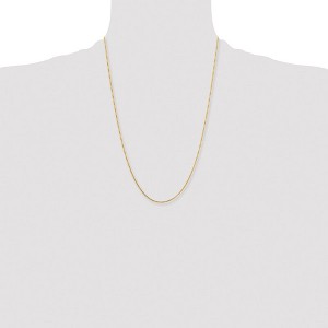 Chisel Stainless Steel Polished Yellow IP-plated 1.5mm 24" Box Chain Necklace - 1 of 4