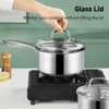 Itopfox 6-Piece Stainless Steel Saucepan Set with Lids, Nonstick Cooking Pots for Gas, Electric & Induction Stovetops, PFOA Free - 2 of 4