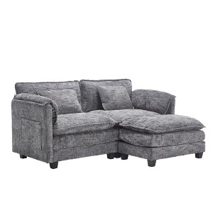 TiramisuBest Chenille fabric, Modular Sectional Sofa with Storage, Sideboard Buffet Style Design for Living Room - 1 of 4