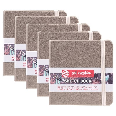 Talens Art Creation 4.7" x 4.7" Sketch Book 80 Sheets/Book 5/Bundle (TLN9314244M-5)