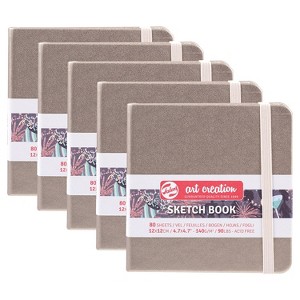 Talens Art Creation 4.7" x 4.7" Sketch Book 80 Sheets/Book 5/Bundle (TLN9314244M-5) - 1 of 4