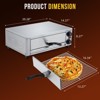 Electric Pizza Oven Indoor, 16 Inch Countertop Commercial Pizza Oven with Grilling Rack, Crumb Tray - 2 of 4