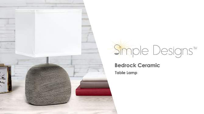 Bedrock Ceramic Table Lamp Brown - Simple Designs, 2 of 11, play video