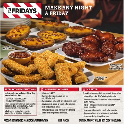 TGI Fridays Mozzarella Sticks Frozen Snacks with Marinara Sauce - 17.4oz