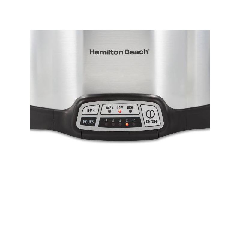 Hamilton Beach Programmable Slow Cooker - Silver - 33463, 2 of 5