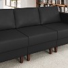 Flash Furniture HERCULES Artemis Upholstered Middle Reception Chair with Wooden Walnut Legs with Adjustable Floor Glides - 2 of 4