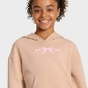 Girls' Fleece Hooded Pullover Sweatshirt - Cat & Jack™ - 2 of 4
