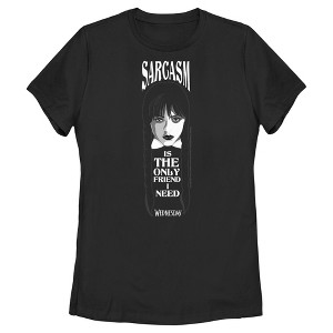 Women's Wednesday Sarcasm is the Only Friend I Need T-Shirt - 1 of 4