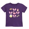 The Juniper Shop Coquette Beach Chart Youth Short Sleeve Tee - M - Purple - 2 of 4