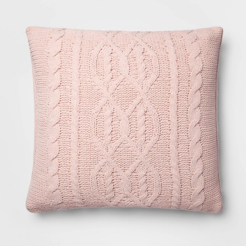 Cable Knit Chenille Throw Pillow Threshold Target