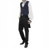 Men's Jacquard Print Long Tail Vest - Western F.a.s.h.i.o.n - 3 of 4