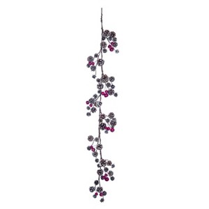 Transpac Pinecone 60 in. Multicolor Christmas Garland with Red Berry - 1 of 2