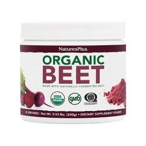 Organic-Beet Powder-30 Servings by Nature's Plus  -  0.53 lbs. (240 g) Powder - 1 of 3