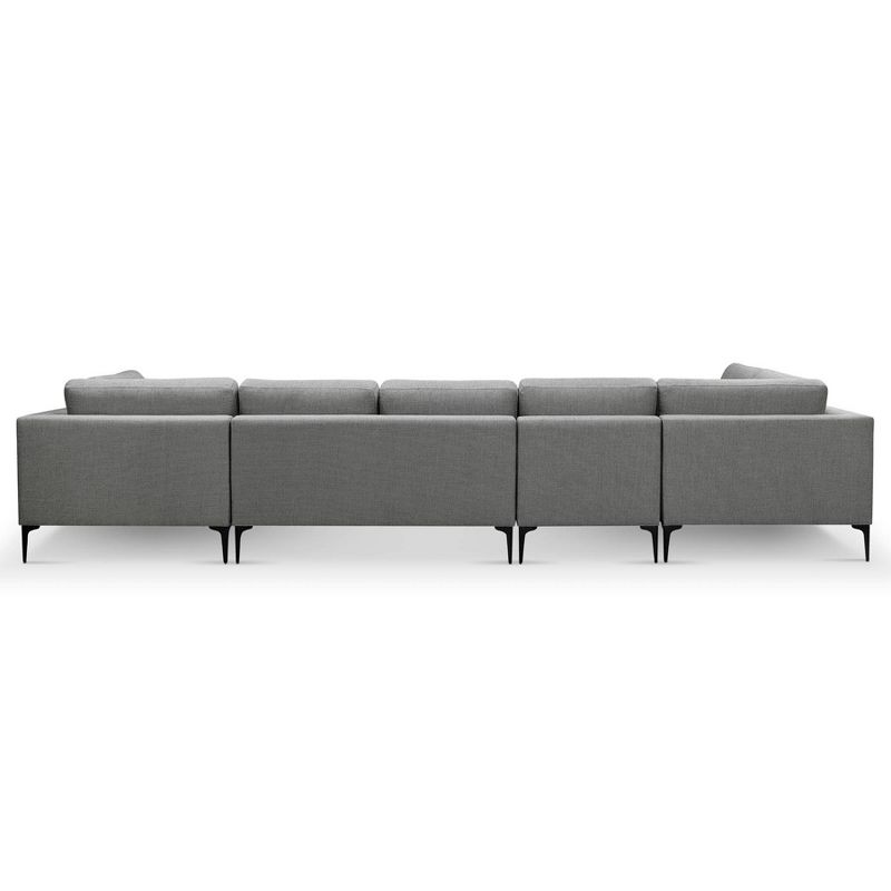 4pc Eva Fabric Double Chaise Sectional - Abbyson Living, 3 of 7
