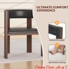 Kitchen Dining Chair Set of 2,Modern Kitchen Chairs w/ Wood Frame & Curved Backrest - 3 of 4