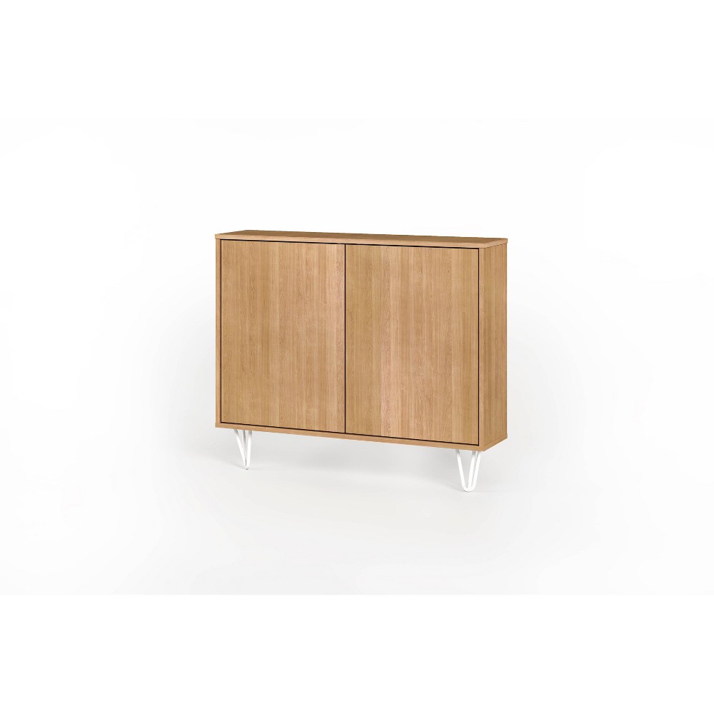 Photos - Dresser / Chests of Drawers Nexera Slim 2 Doors Storage Cabinet Golden Maple