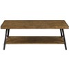 Vynxaria Modern Rustic Coffee Table - Brown (Pine Brown & Steel Gray), 48.0"L×24.0"W×17.8"H, Easy Assembly, Easy-Care Design for Home - 2 of 4