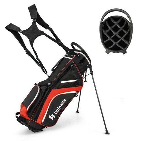 Costway Golf Stand Cart Bag Club w/6 Way Divider Carry Organizer