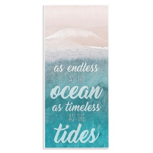 Stupell Industries Timeless As Tides Beach Phrase Wall Plaque Art, 7" x 17" - 1 of 4