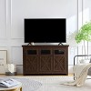 53" Farmhouse Sideboard Buffet Cabinet with Storage, Vintage 3 Barn Doors Wood Coffee Bar Cabinet Console Table for Kitchen, Dining Room, Living Room - 4 of 4
