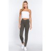 Slickblue Mid-Rise Ponte Pants, Seagull Shaped Design, Elastic Waist, Skinny Fit, Color Options, Size S-L - 3 of 4