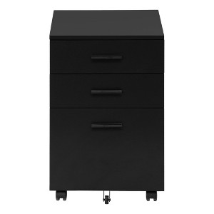 NicBex Modern File Cabinet with Wheels,Vertical Filing Cabinets with 3 Drawers and Handles,Office Cabinet for Home, Office - 1 of 4