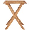 vidaXL Folding Patio Dining Table 35.4 inches x23.6 inches x29.5 inches  Solid Teak Wood - 3 of 4