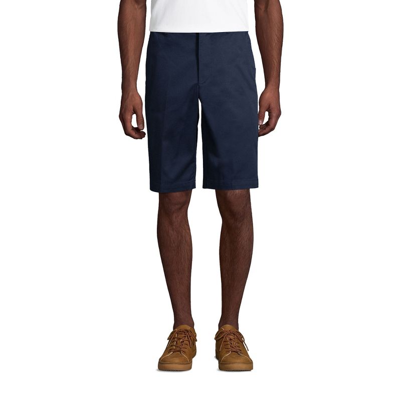 School Uniform Young Men's Plain Front Blend Chino Shorts, 2 of 4