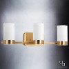 Urban Ambiance Luxury Contemporary Bathroom Vanity Light,  7.5"H x 24.75"W,  Brushed Bronze Finish, UHP2293 - 3 of 4