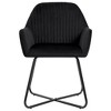 vidaXL Dining Chairs 2 pcs Black Velvet - 3 of 4