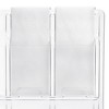 Safco Reveal Clear Literature Displays, 24 Compartments, 30w x 2d x 41h, Clear - 2 of 4