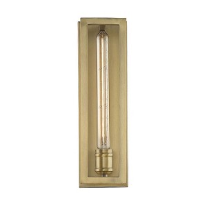 Savoy House Clifton 1 - Light Wall Light in  Warm Brass - 1 of 1