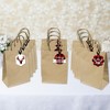 Big Dot of Happiness Prancing Plaid - Assorted Hanging Reindeer Holiday and Christmas Party Favor Tags - Gift Tag Toppers - 12 Ct - 3 of 4