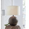 Signature Design by Ashley Hambell Table Lamp, Black & Gold Finish - 2 of 4