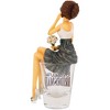 Pavilion Gift Company - Beautiful Bridesmaid - 5.75" Girl in Shot Glass - Decorative Objects - 3 of 4