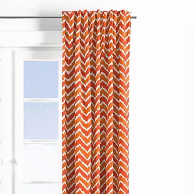 Bacati - Mix N Match Orange Chevron Curtain Panel