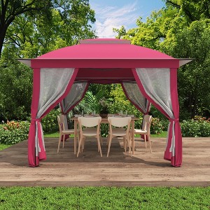 Yardsight 11 Ft. X 11 Ft. Pop Up Portable Gazebo With Mosquito Netting - 1 of 4