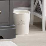Le Bain Paris Pabst Ceramic Open Waste Basket For Bathroom- 1.5 Gallons