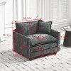 Sapphtopaz Modern Cloud Sofa Couches for Living Room with 2 Layer Upholstered Comfy Sofa with Chenille Fabric for Living Room,Apartment - 3 of 4