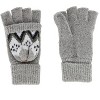 Grand Sierra Women's Convertible Winter Pattern Knit Fingerless Glove to Mitten - 4 of 4