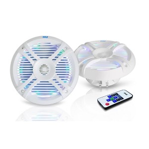 Pyle 6.5" Marine Waterproof Speakers with LED Lights - 1 of 4