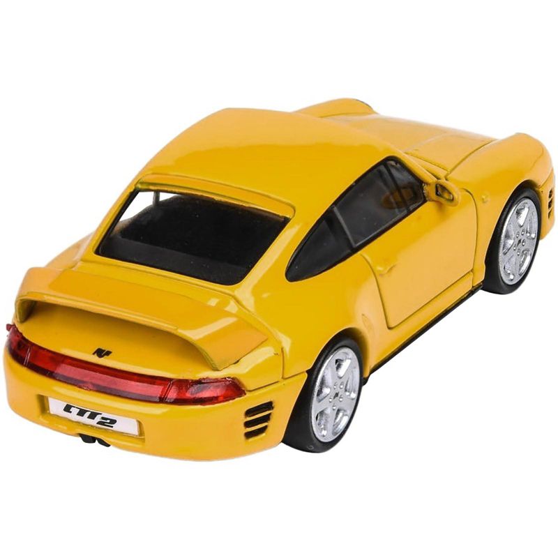RUF CTR2 Blossom Yellow 1/64 Diecast Model Car by Paragon, 3 of 4