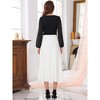 INSPIRE CHIC Women's Satin High Waist Formal A-Lined Evening Cocktail Mermaid Maxi Skirts - 4 of 4