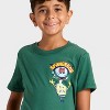 Boys' Spongebob Squarepants Football Squad Short Sleeve Graphic T-Shirt - Green - 2 of 4