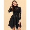 INSPIRE CHIC Women's Gothic Flare Asymmetrical Hem Tulle Steampunk Overall Skirts - 2 of 4