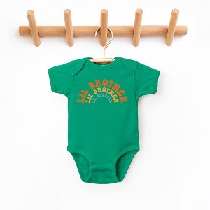 The Juniper Shop Lil Brother Stacked Curved Baby Bodysuit - 1 of 2