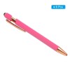 Unique Bargains Metal 2 in 1 Black Ink Medium Point Ballpoint Pen 6 Pcs - 3 of 4
